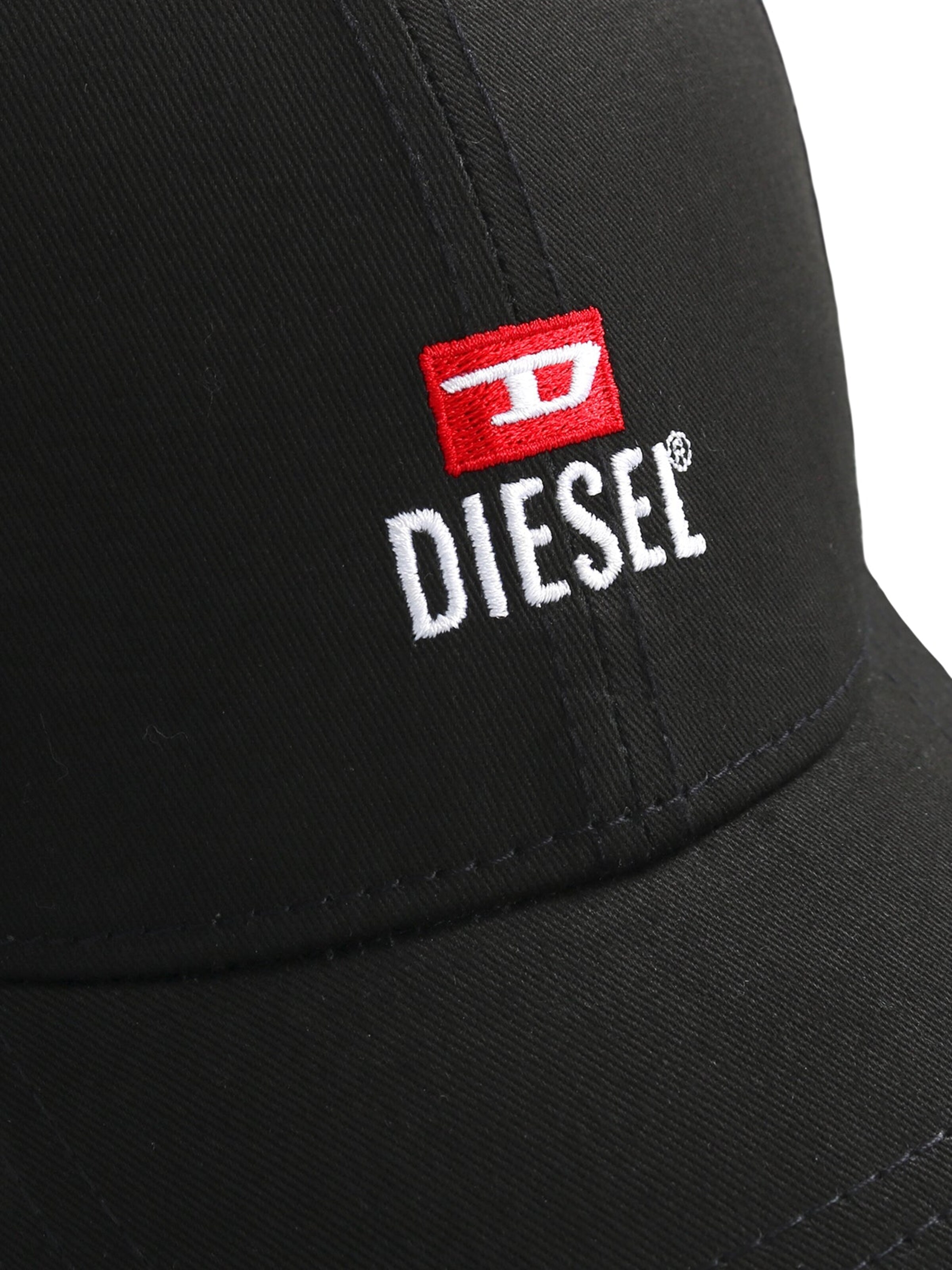DIESEL - Gorra 'NEW-D-LOGO-OUT' en negro