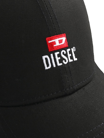 DIESEL Cap 'NEW-D-LOGO-OUT' in Black