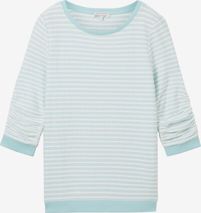 TOM TAILOR DENIM Sweater majica u svijetloplava / bijela, Pregled proizvoda