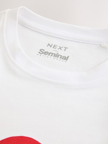 T-Shirt Next en blanc