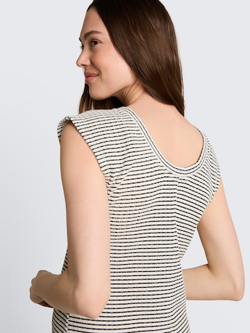 TOM TAILOR DENIM Kleid in Weiß