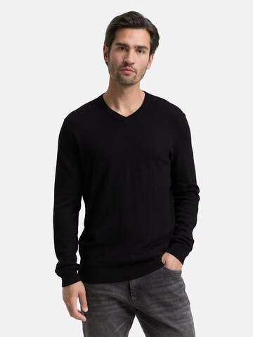 Pull-over TOM TAILOR en noir : devant