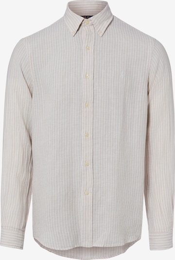 Polo Ralph Lauren Button Up Shirt in S in Brown / White, Item view