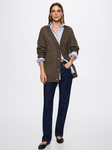 MANGO Strickjacke 'Taldora' in Braun