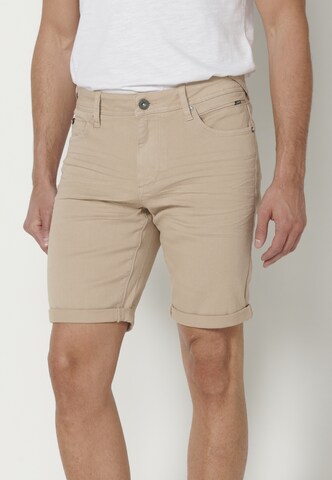 KOROSHI regular Jeans i beige