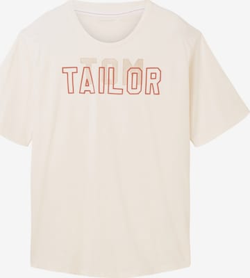 T-Shirt TOM TAILOR en beige : devant