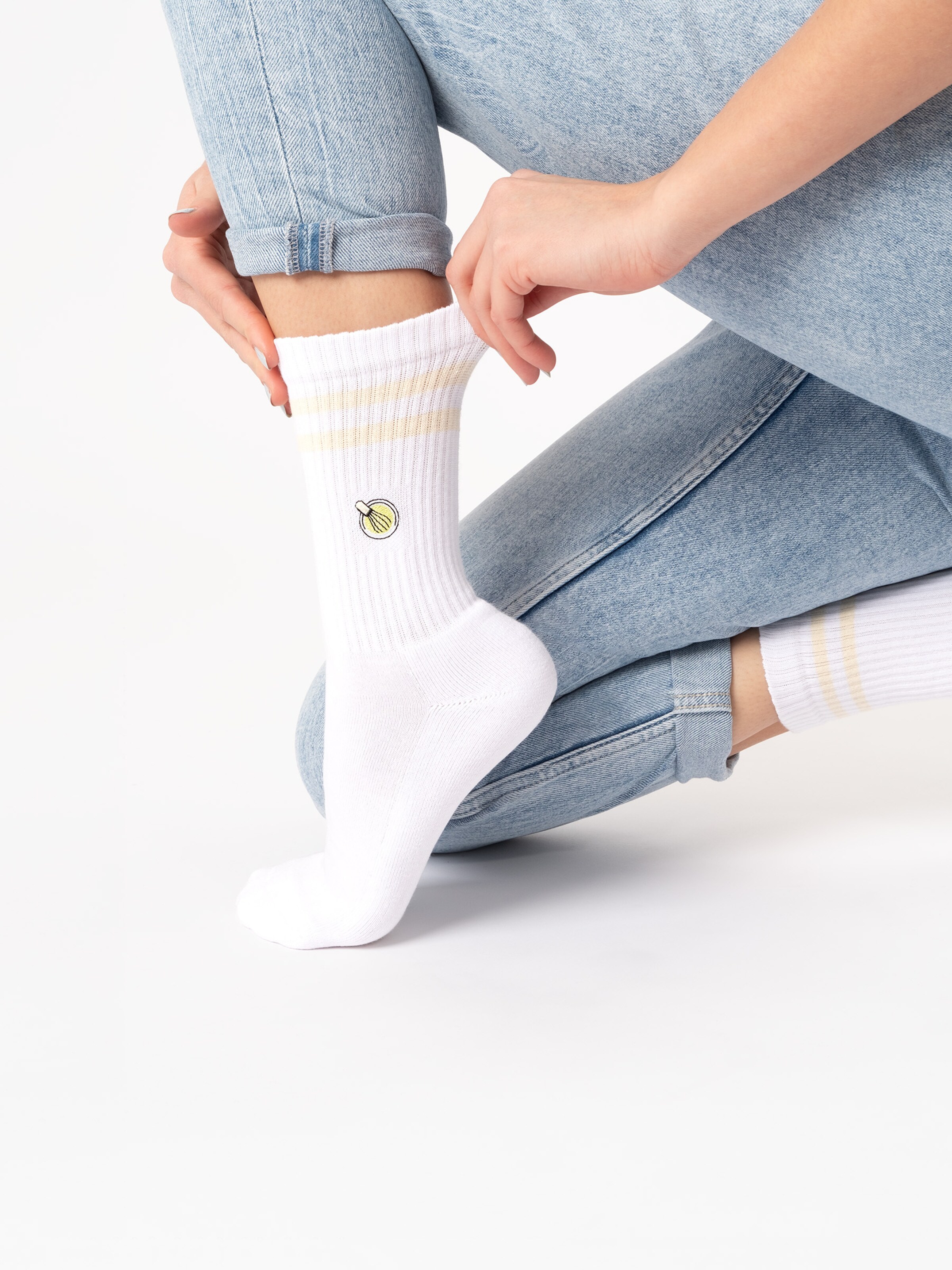 Occulto Sportsokken 'Summer' in Groen: voorkant