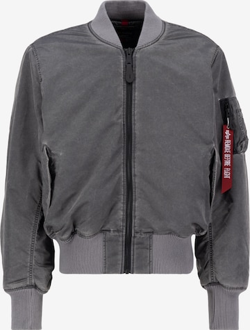 ALPHA INDUSTRIES Демисезонная куртка 'MA-1' в Серый: спереди