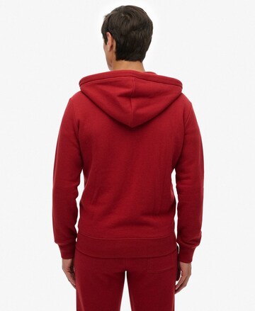 Veste de survêtement Superdry en rouge