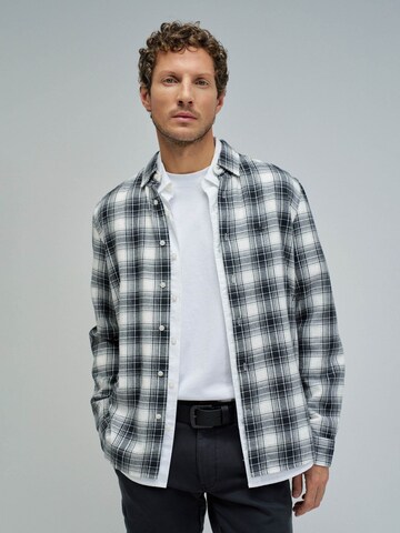 Salsa Jeans Regular fit Button Up Shirt in Black: front