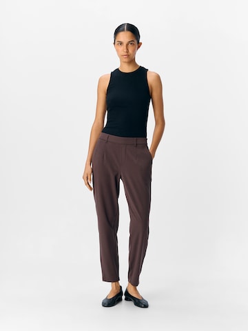 OBJECT - Slimfit Pantalón plisado 'OBJLisa' en marrón