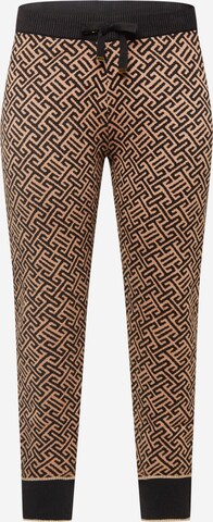 River Island Plus Trousers in Brown: front