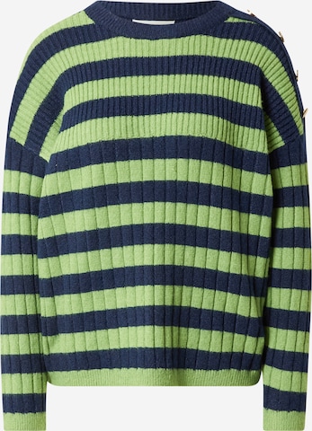 Warehouse Sweter w kolorze zielony: przód