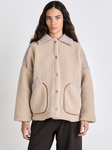 sessun - Chaqueta polar 'ICY ROCKY' en beige: frente