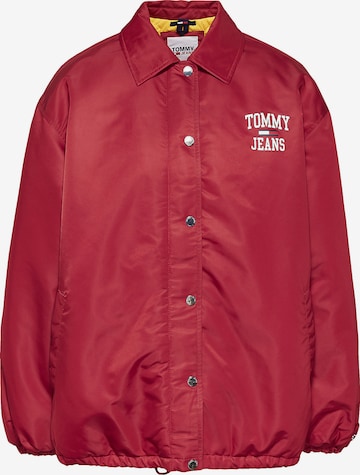 Tommy Jeans Tussenjas in Rood: voorkant