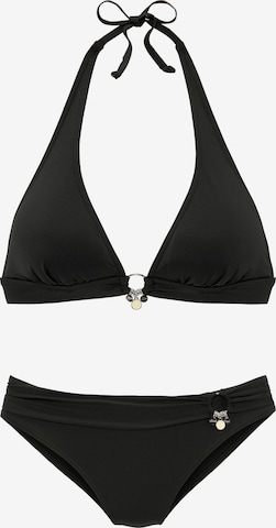 s.Oliver Regular Bikini in Black: front