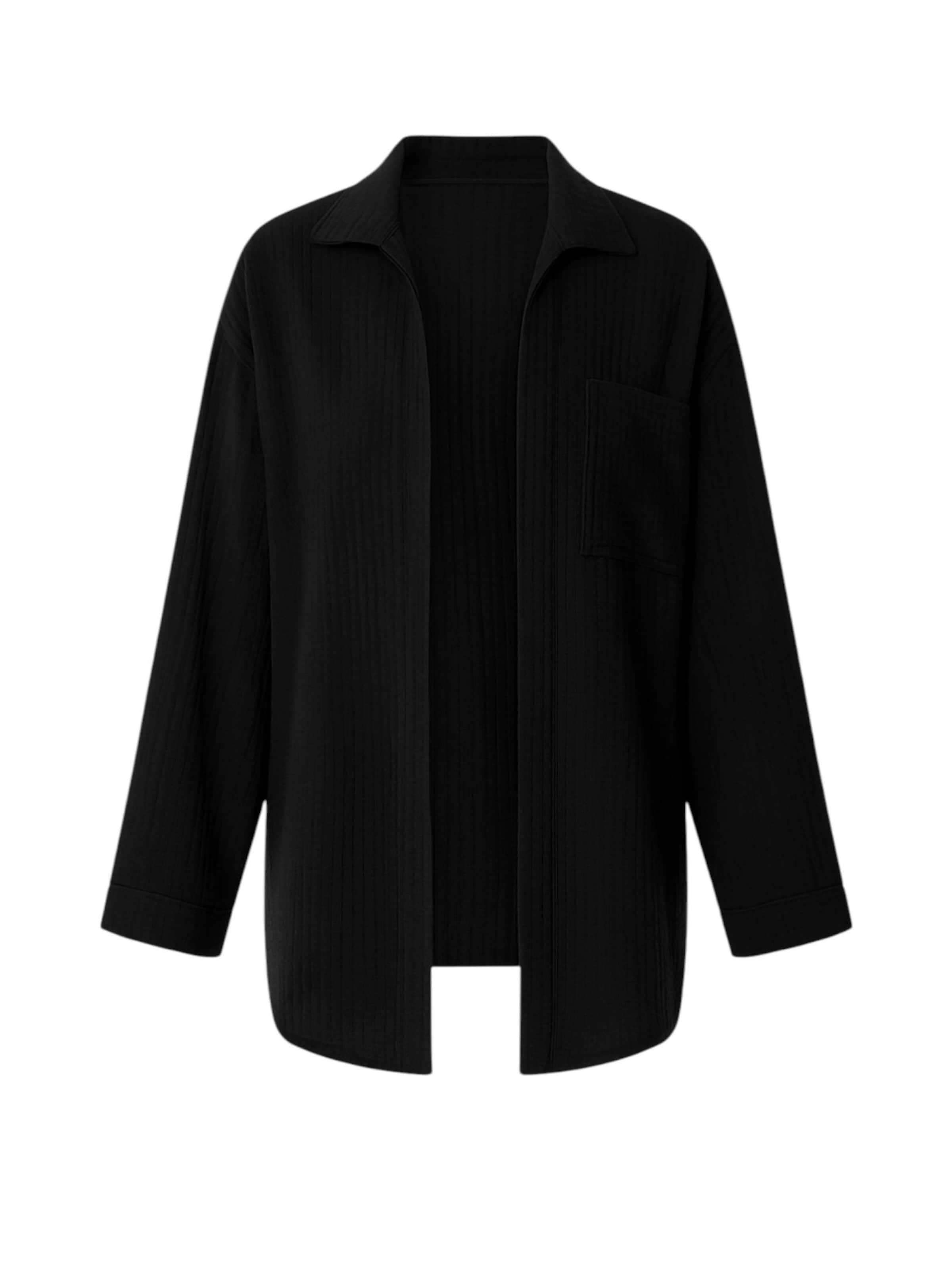 Chemisier 'NALYA' WENOR en noir : devant