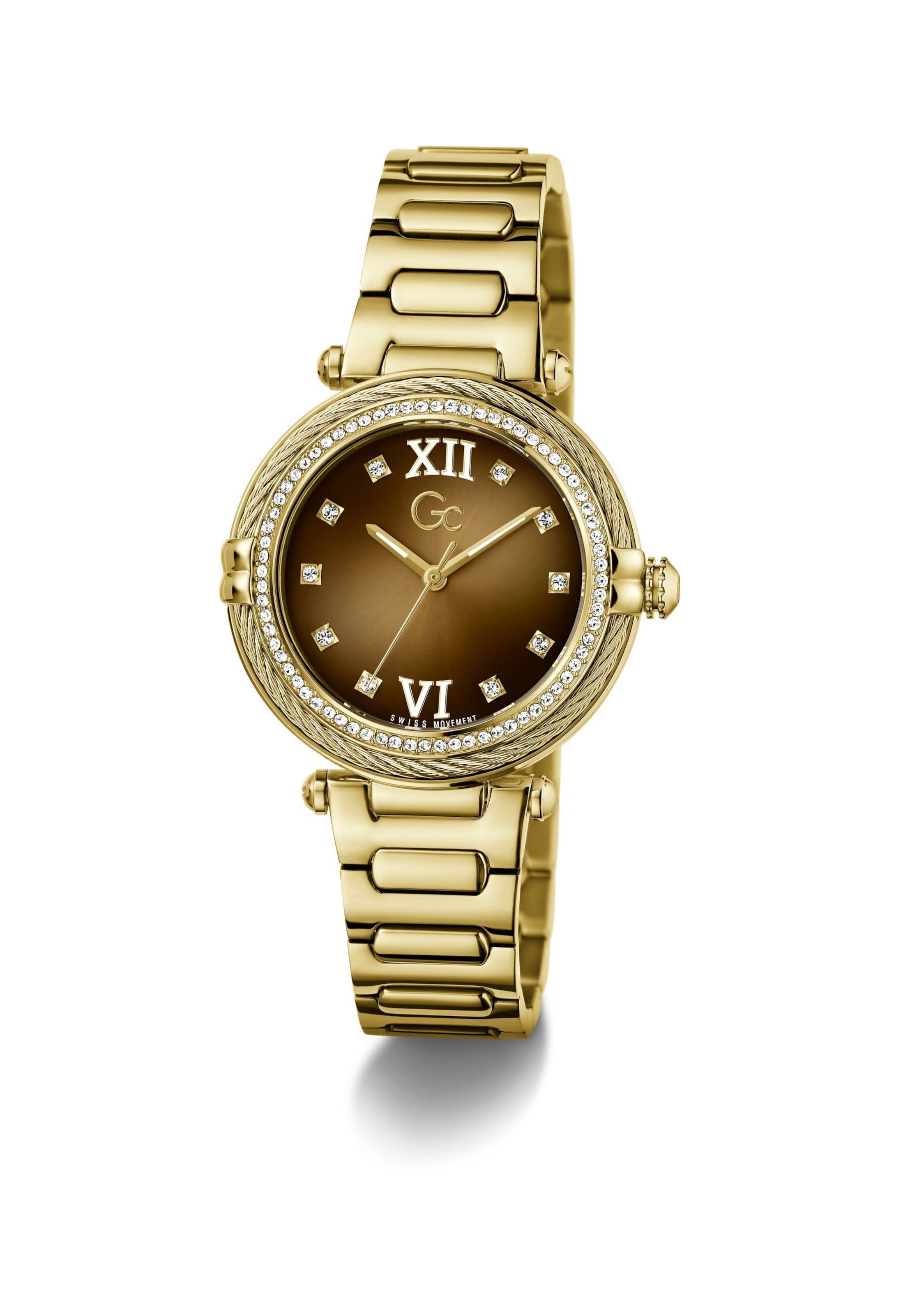 Gc Analoguhr in Gold