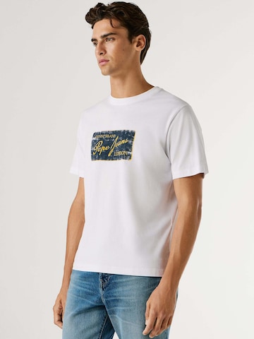 T-Shirt 'Suen' Pepe Jeans en blanc