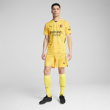 PUMA Regular Sporthose 'AC Mailand 24/25' in Gelb