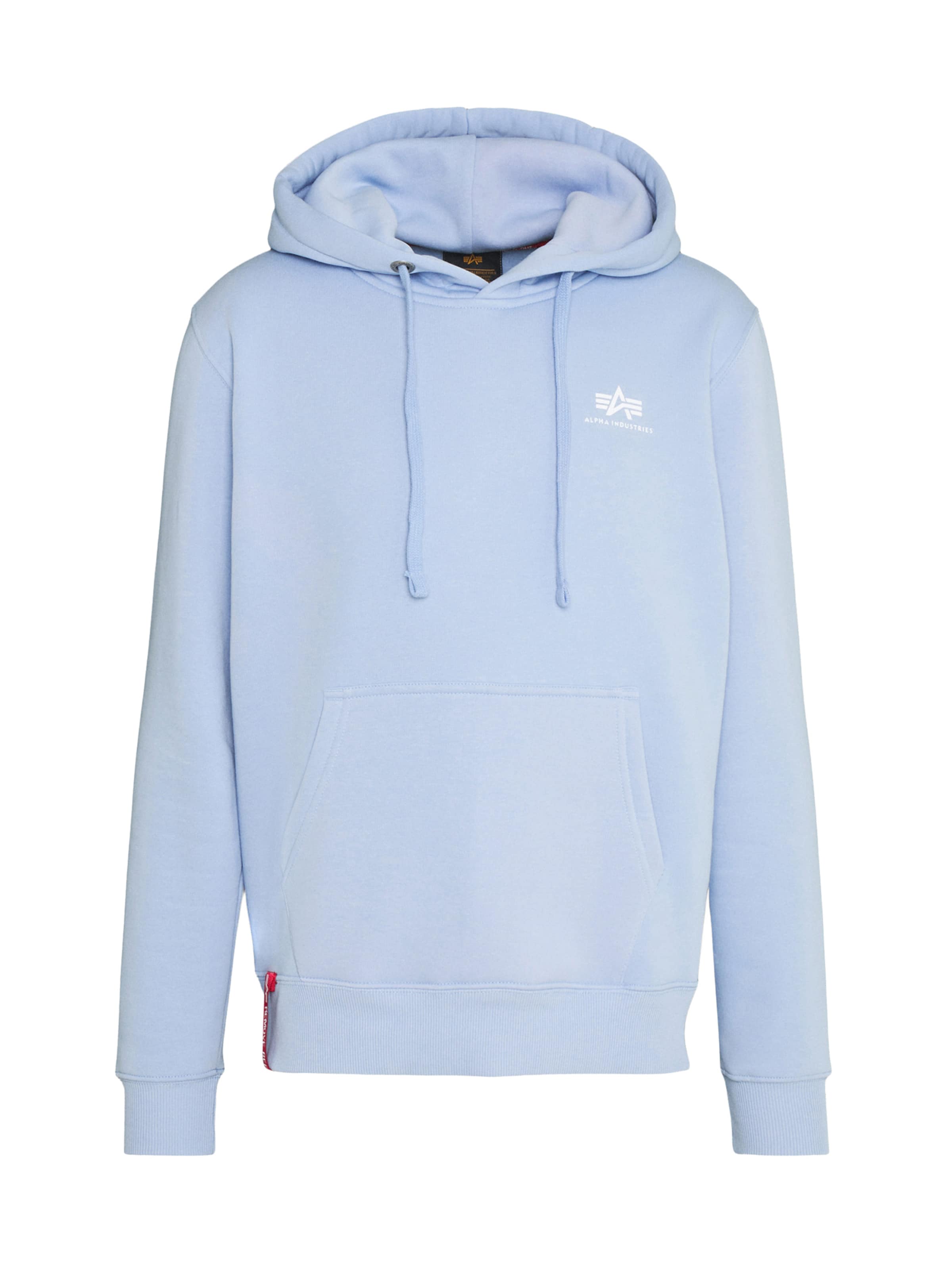 ALPHA INDUSTRIES Mikina - Modrá: predná strana