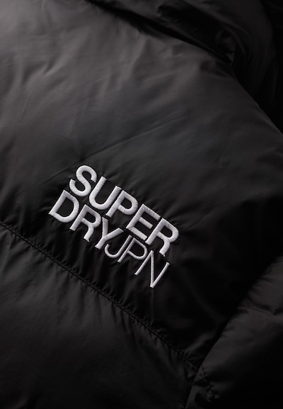Superdry Veste d’hiver en noir, Vue avec produit