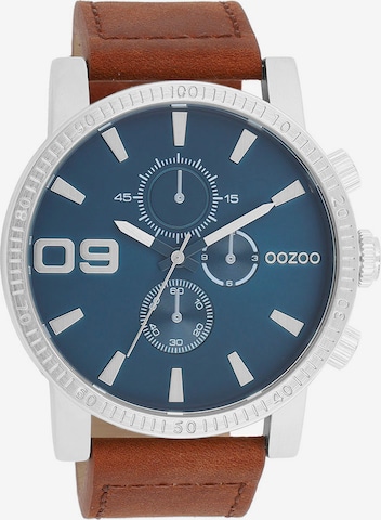 OOZOO Analog Watch in Silver: front