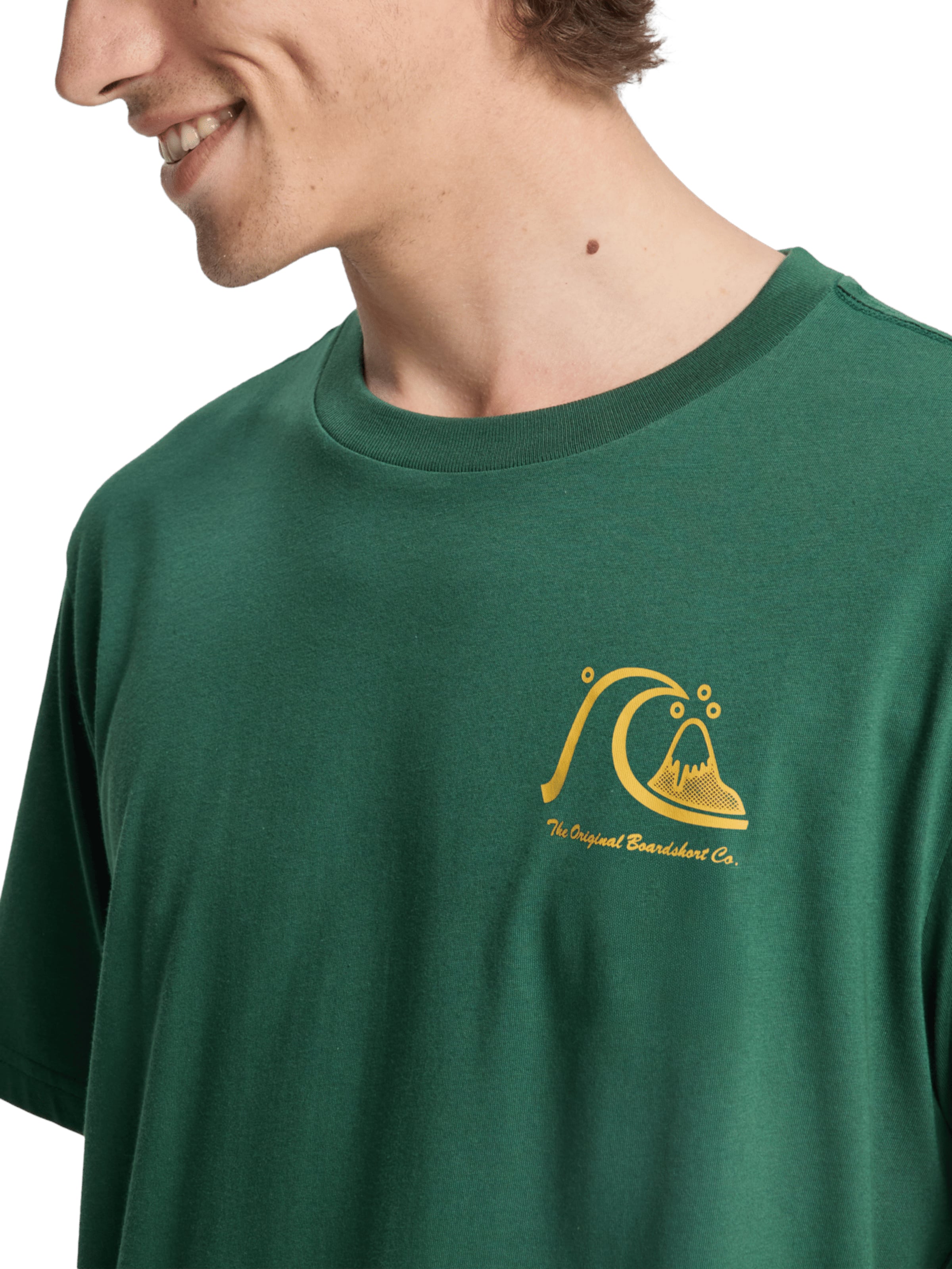 QUIKSILVER T-Shirt 'Evo Original' in Grün