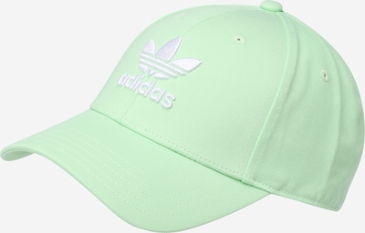 Șapcă 'Trefoil' ADIDAS ORIGINALS pe verde pastel / alb, Vizualizare produs
