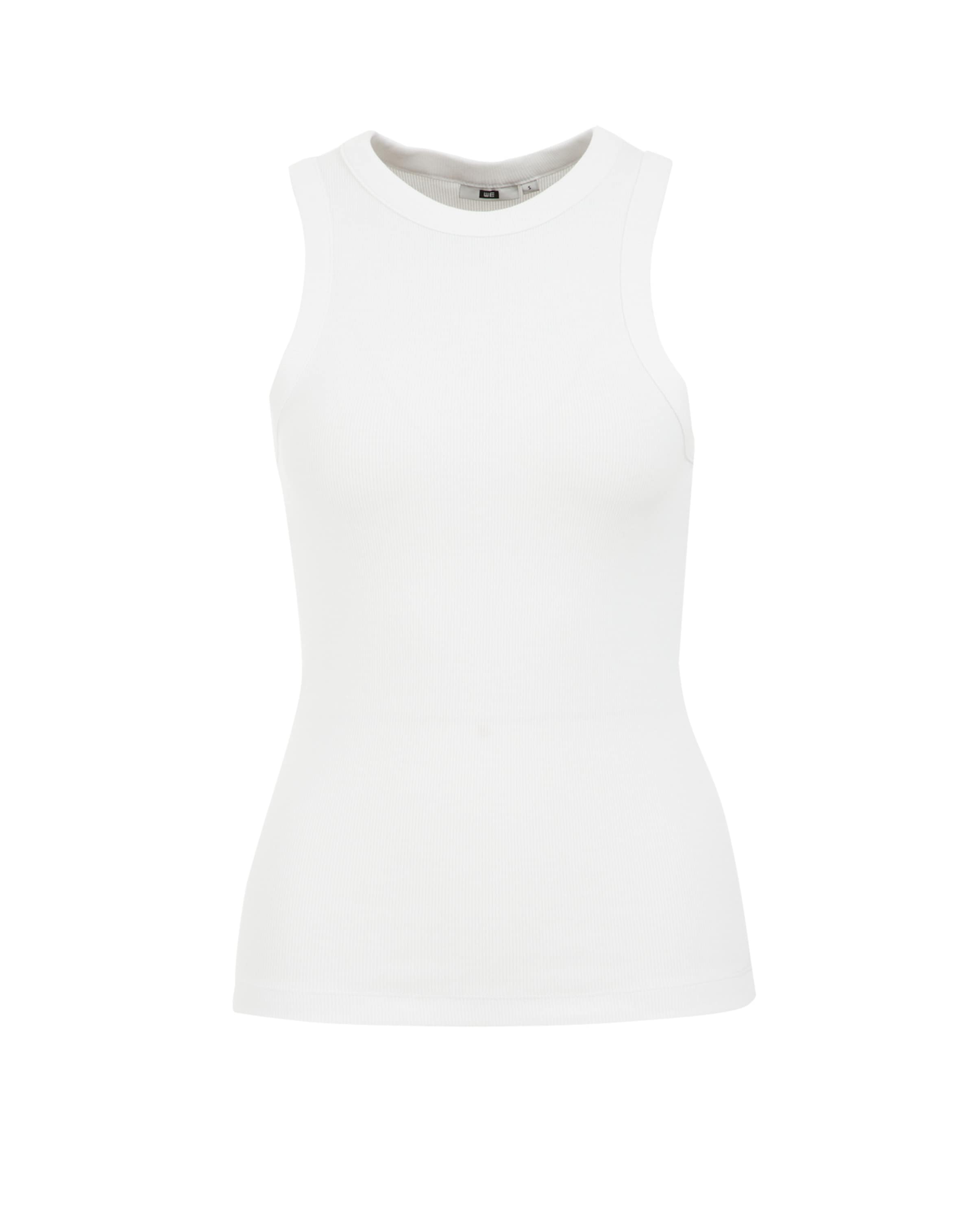 WE Fashion Топ в бяло: отпред