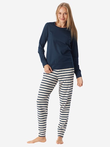 SCHIESSER Schlafanzug ' Casual Essentials ' in Blau