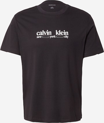 Calvin Klein Jeans Särk 'NYC', värv must: eest vaates
