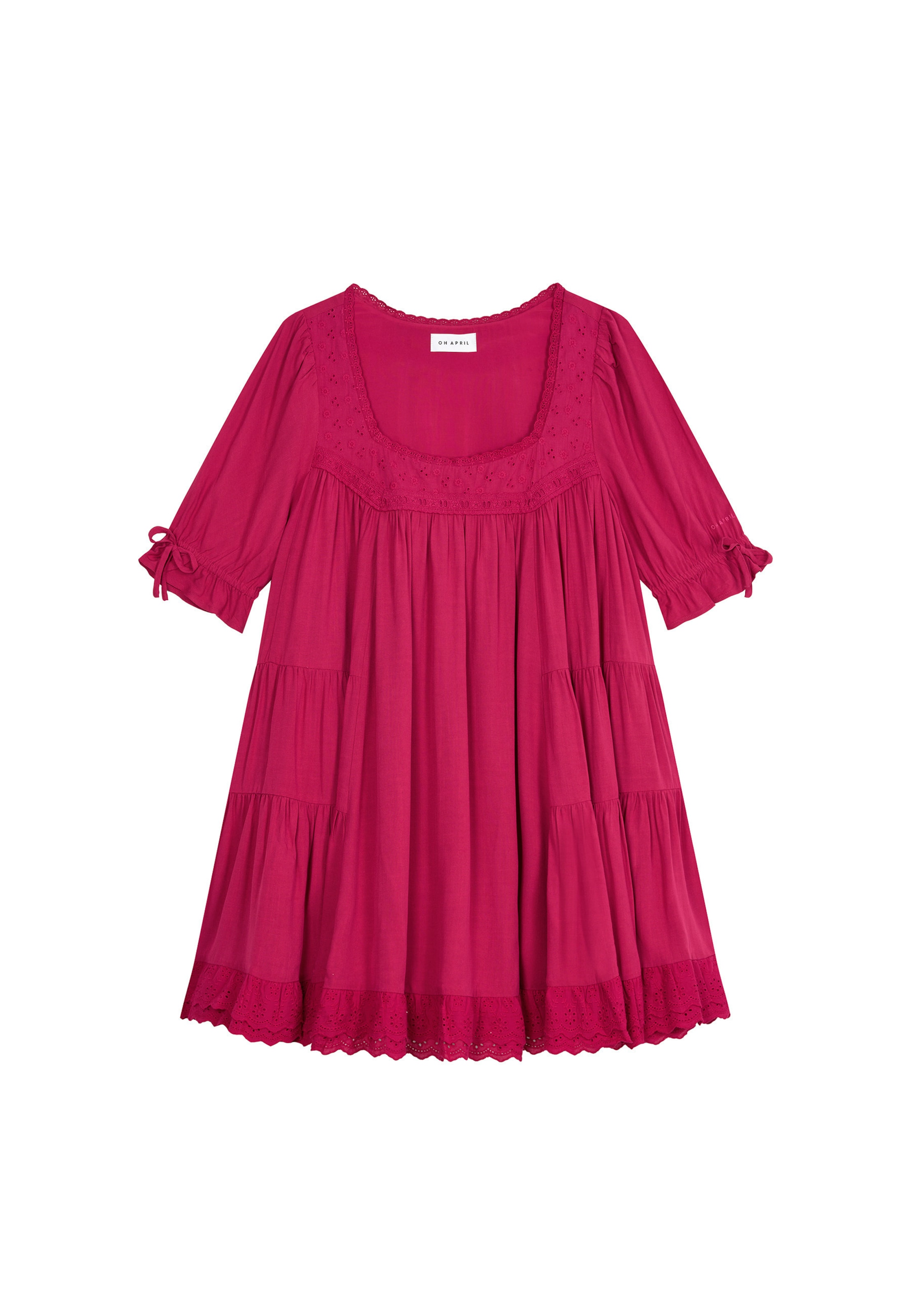 OH APRIL Robe d’été 'Isla' en canneberge, Vue avec produit