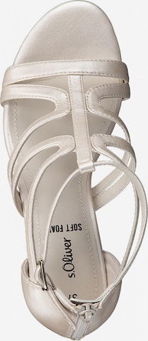 s.Oliver Strap Sandals in Silver