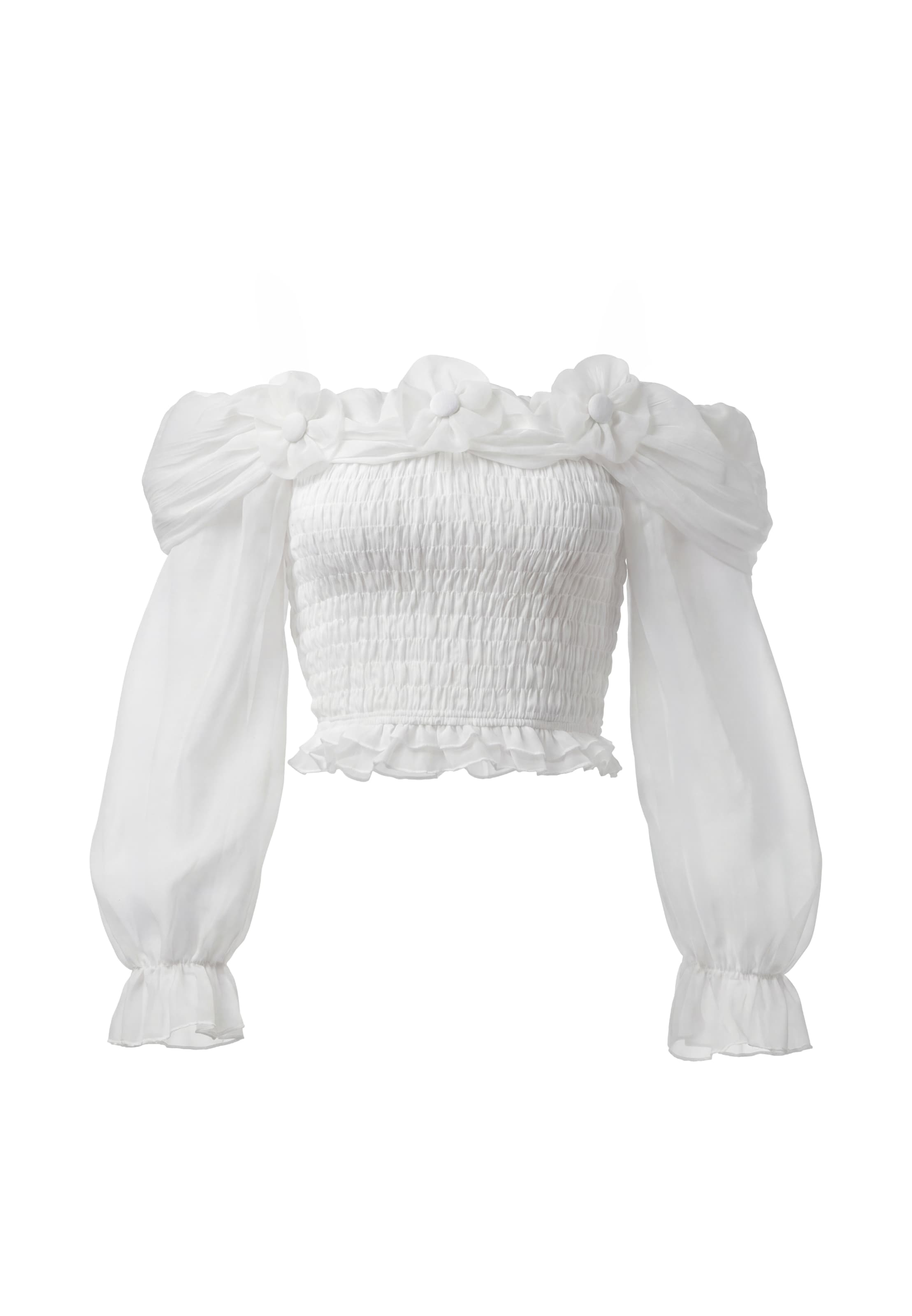 faina Blusa en XS en blanco, Vista del producto