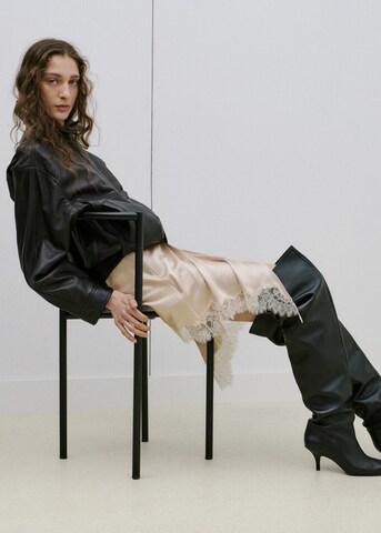 MANGO Skirt 'Ines' in Beige