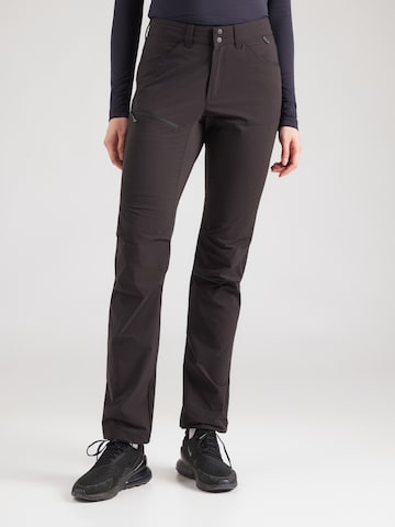 Didriksons Štandardný strih Outdoorové nohavice 'JUNA' - Čierna: predná strana