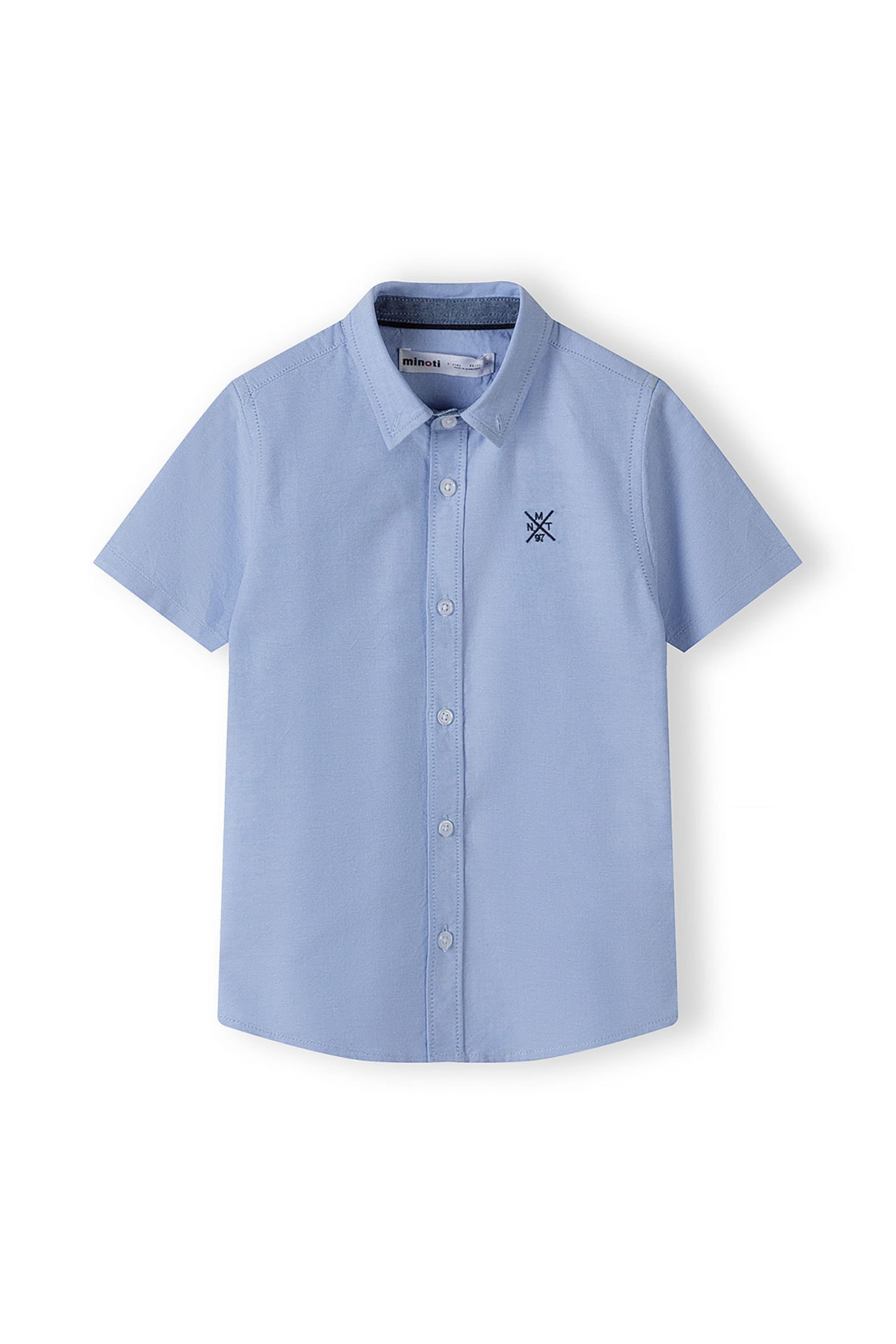 MINOTI Regular fit Риза в синьо: отпред