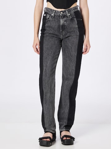 Wide leg Jeans de la Calvin Klein Jeans pe negru: față