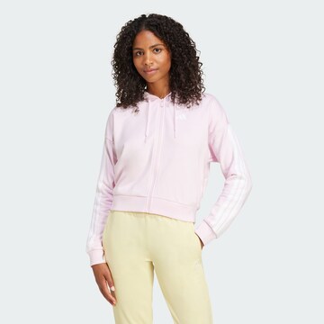 ADIDAS SPORTSWEAR Sportief sweatvest 'Essentials' in Roze: voorkant