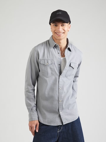 JACK & JONES - Ajuste regular Camisa 'Sheridan' en gris: frente