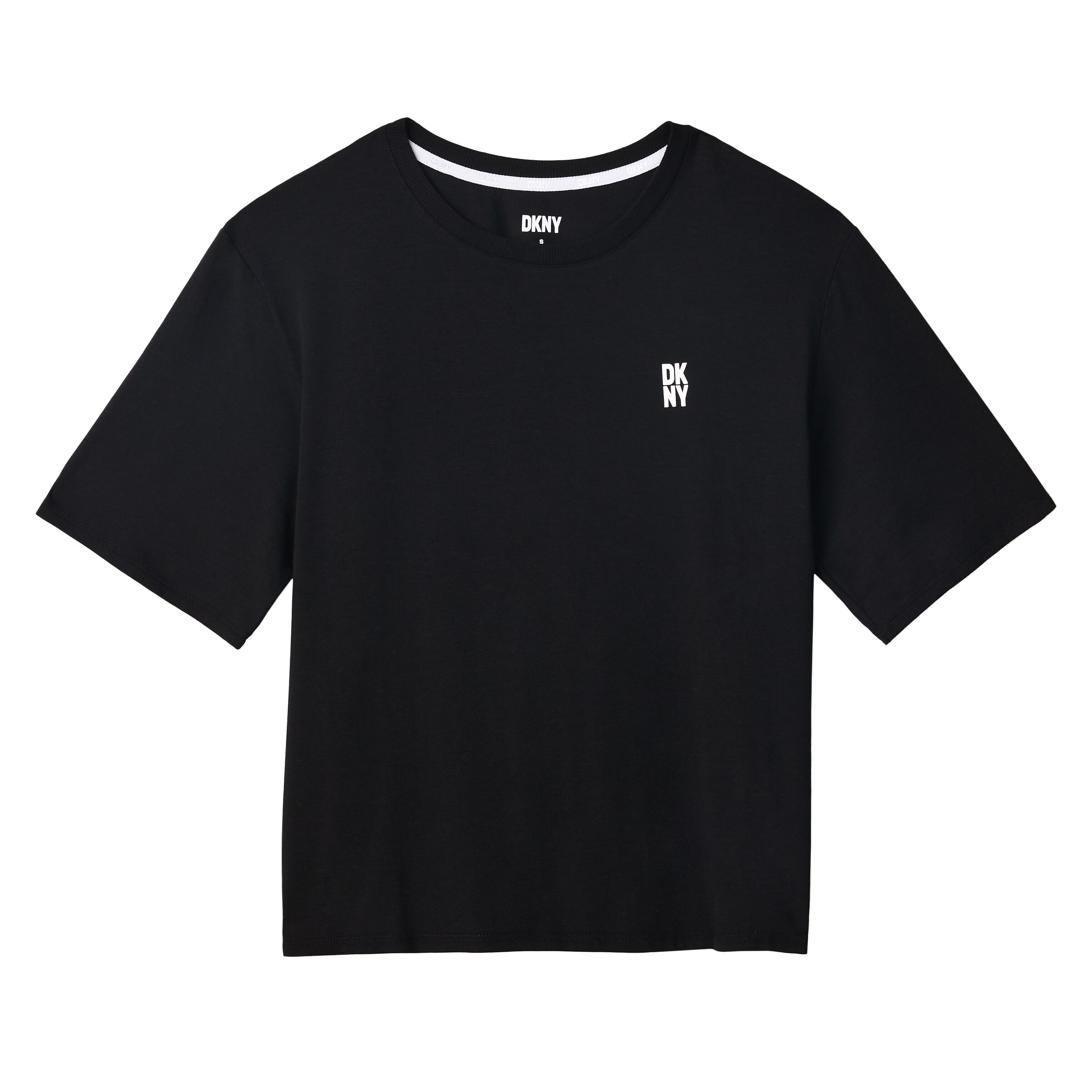 DKNY Slaapshirt 'Must Have Basic' in Zwart: voorkant