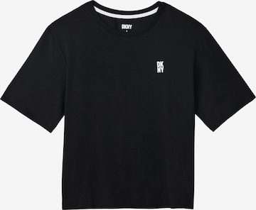 DKNY Slaapshirt 'Must Have Basic' in Zwart: voorkant