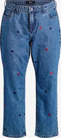 mėlyna Zizzi Standartinis Džinsai 'Gemma': priekis