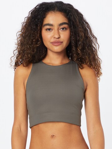 Girlfriend Collective Bralette Sports Bra 'DYLAN' in Green: front