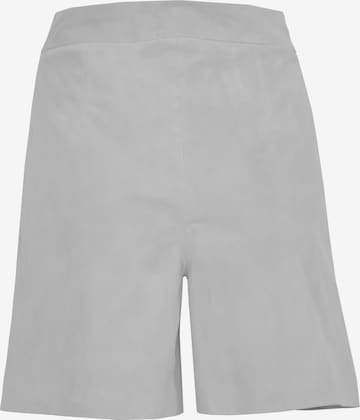 JAGGER & EVANS Regular Lederhose in Grau