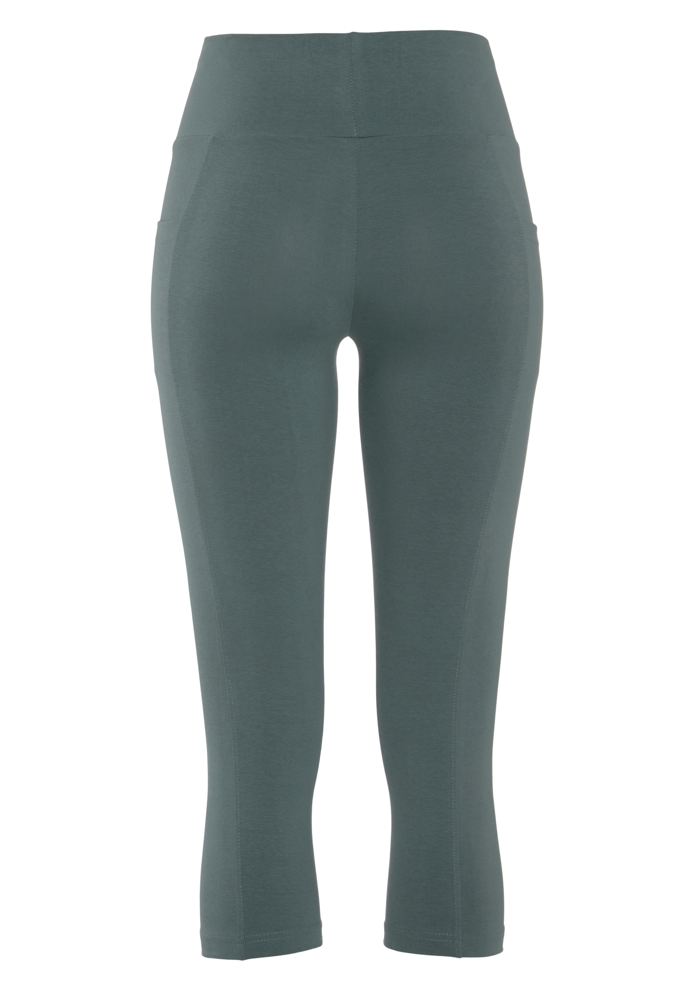 VIVANCE Skinny Sporthose in Grün: Vorderseite