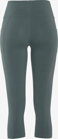 VIVANCE Skinny Workout Pants in Green: front