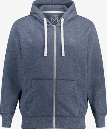 JP1880 Zip-Up Hoodie in Blue: front