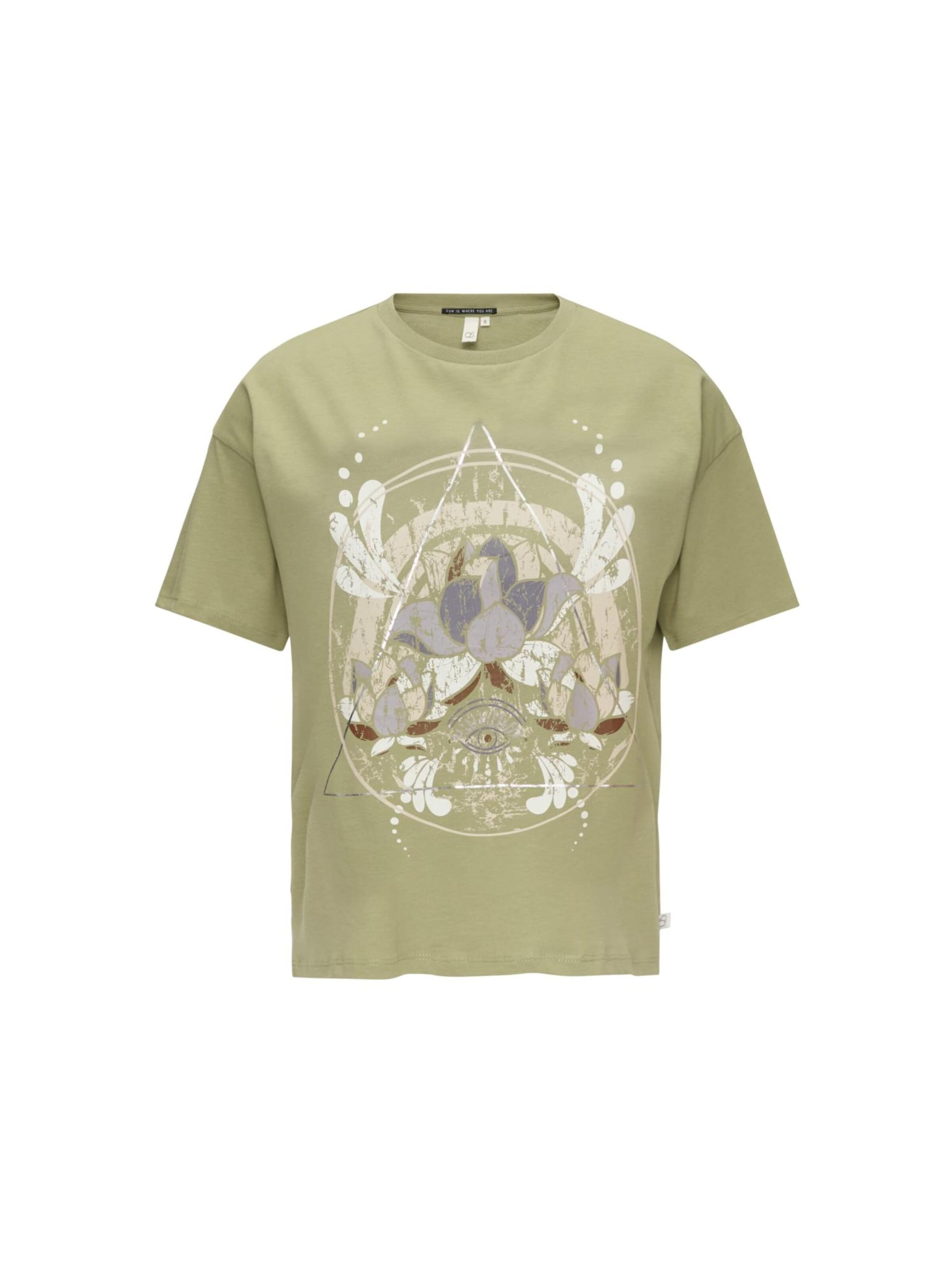 QS Shirt in XS in de kleur Groen, Productweergave